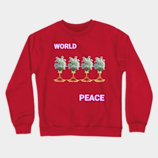 world peace art Designs. Crewneck Sweatshirt